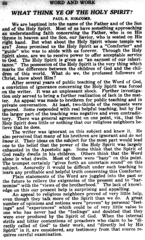 Word and Work, Vol. 20, No. 3, March 1927, p. 80