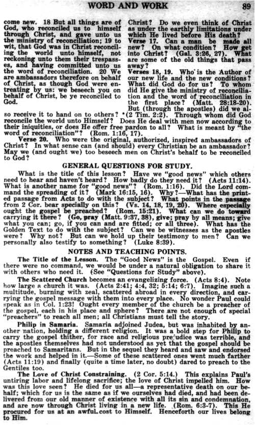 Word and Work, Vol. 20, No. 3, March 1927, p. 89