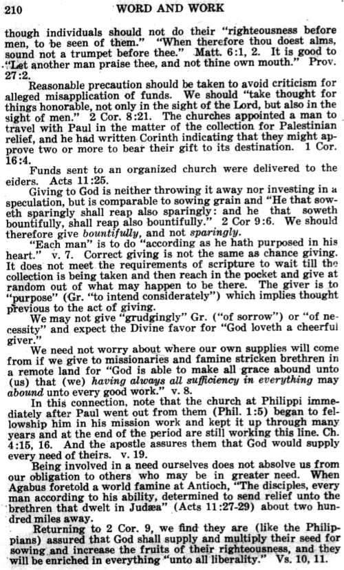 Word and Work, Vol. 20, No. 7, July 1927, p. 210