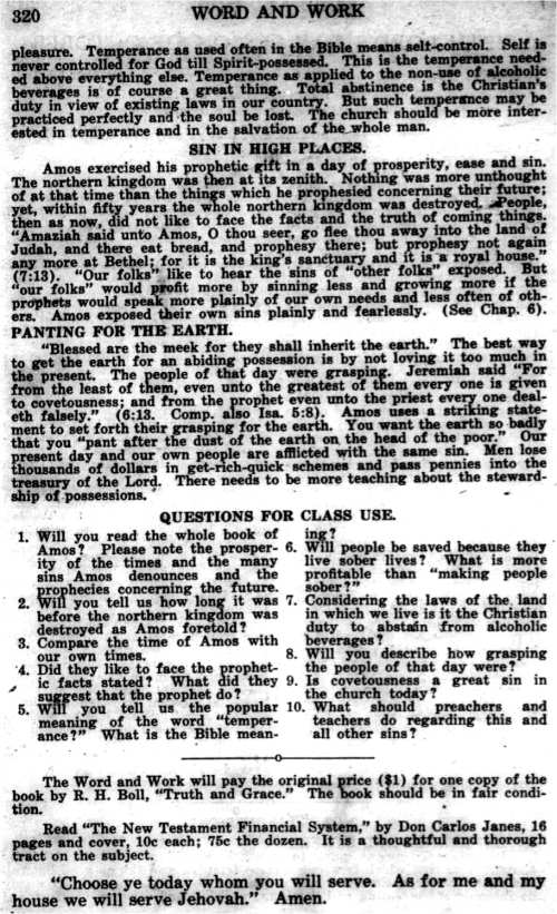 Word and Work, Vol. 20, No. 10, October 1927, p. 320