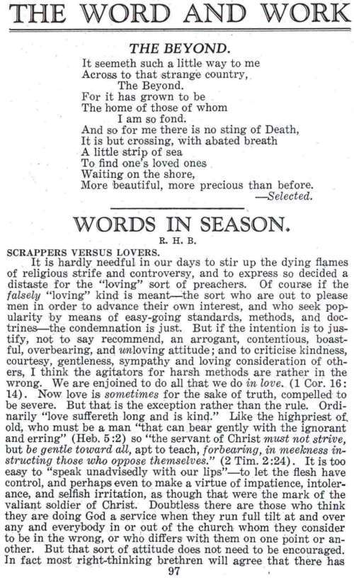 Word and Work, Vol. 21, No. 4, April 1928, p. 97