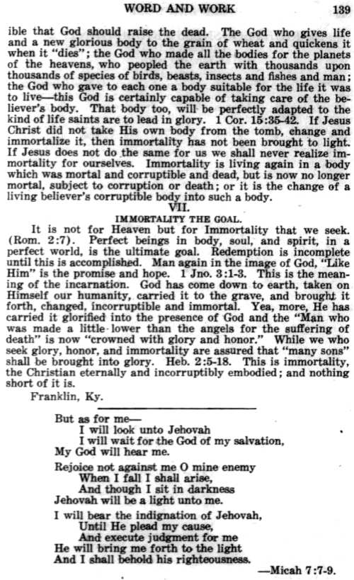 Word and Work, Vol. 21, No. 5, May 1928, p. 139