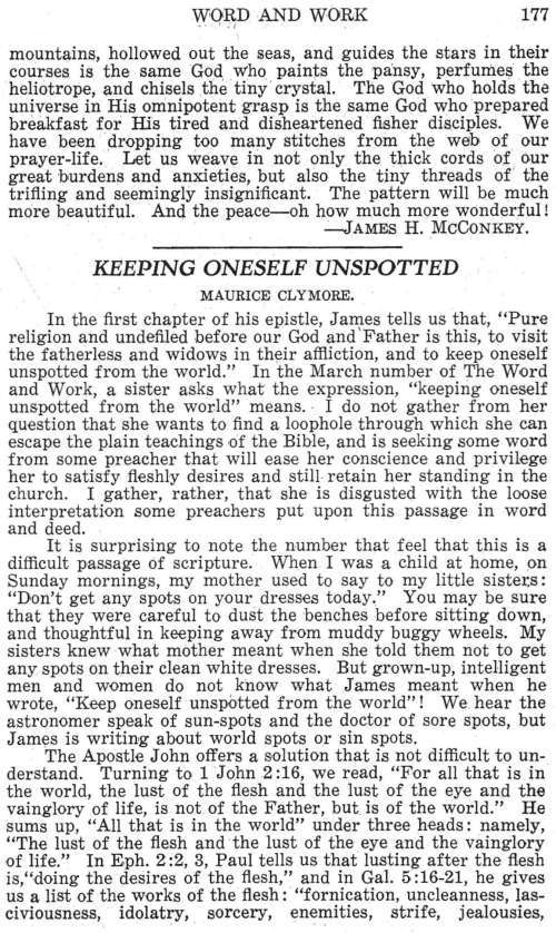 Word and Work, Vol. 21, No. 6, June 1928, p. 177