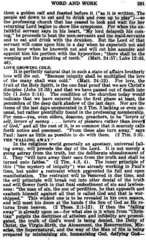 Word and Work, Vol. 21, No. 10, October 1928, p. 291