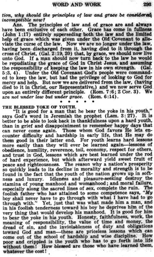 Word and Work, Vol. 21, No. 10, October 1928, p. 293