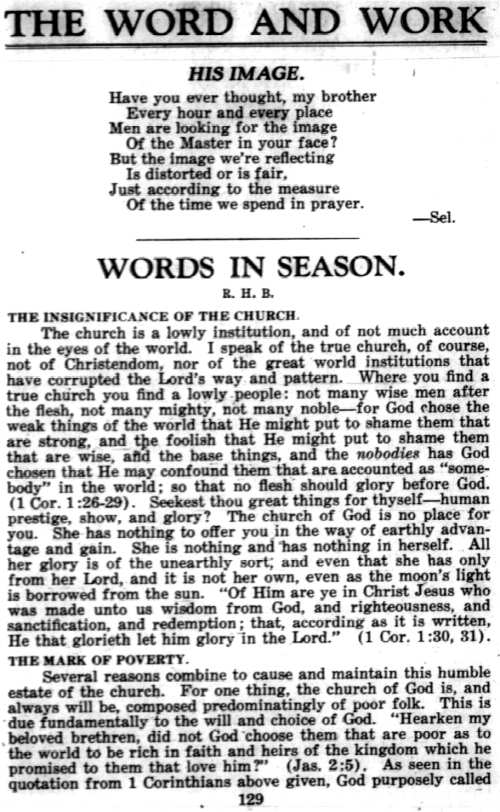 Word and Work, Vol. 22, No. 5, May 1929, p. 129