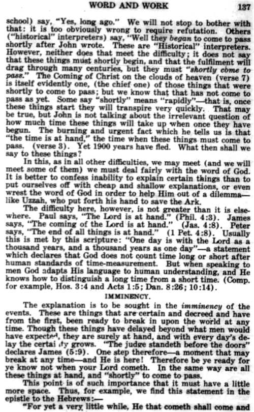 Word and Work, Vol. 22, No. 5, May 1929, p. 137