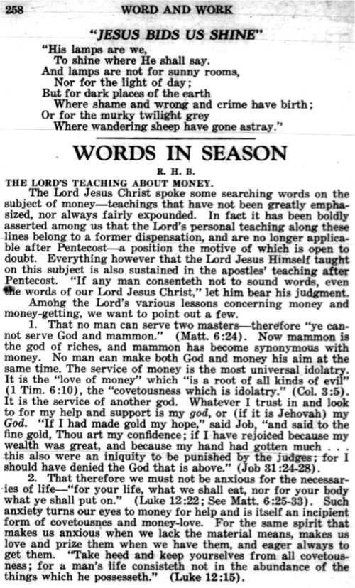 Word and Work, Vol. 22, No. 9, September 1929, p. 258