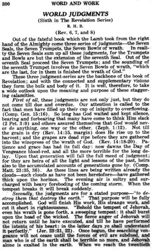 Word and Work, Vol. 22, No. 10, October 1929, p. 300