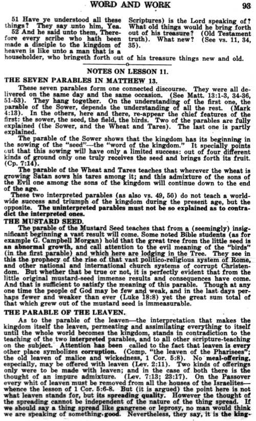 Word and Work, Vol. 23, No. 3, March 1930, p. 93