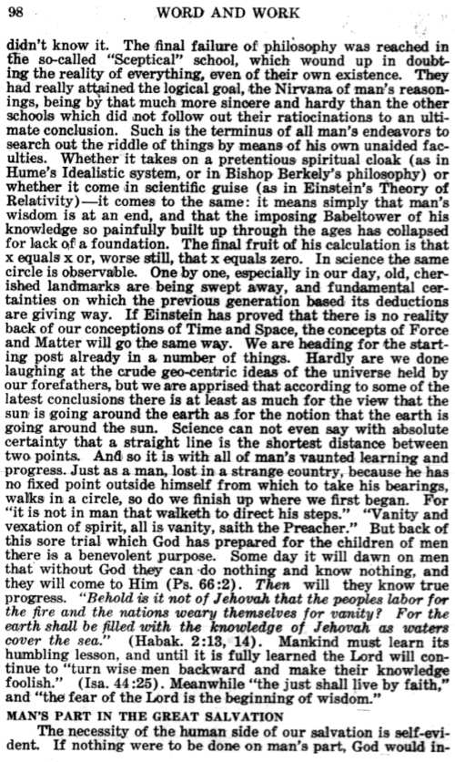 Word and Work, Vol. 23, No. 4, April 1930, p. 98