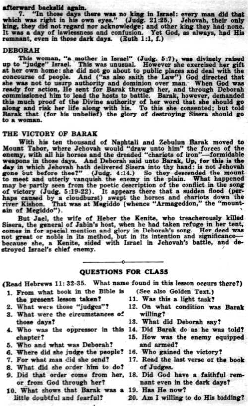 Word and Work, Vol. 23, No. 7, July 1930, Inside Back Cover