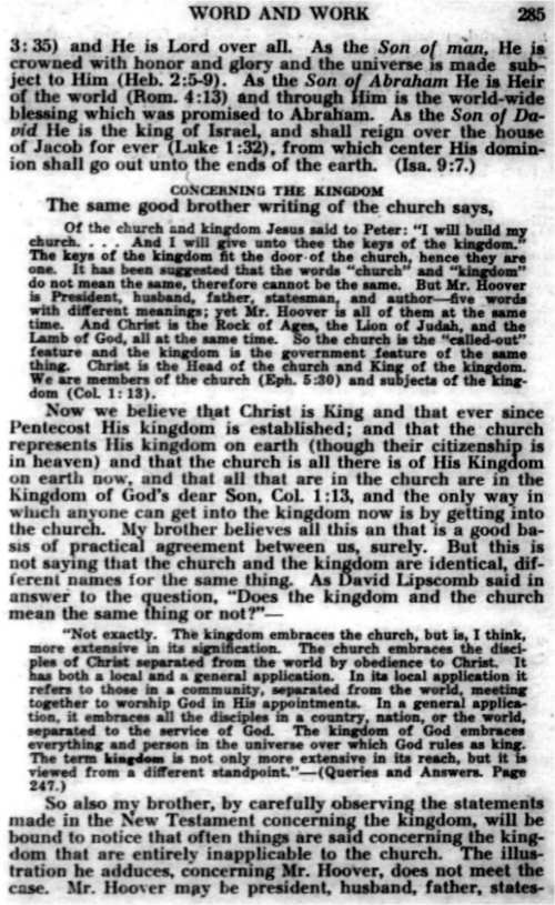 Word and Work, Vol. 23, No. 10, October 1930, p. 285