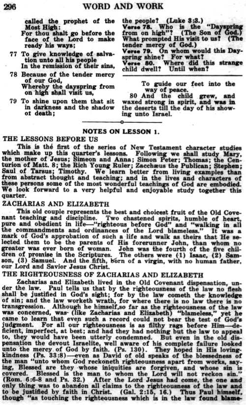 Word and Work, Vol. 23, No. 10, October 1930, p. 296