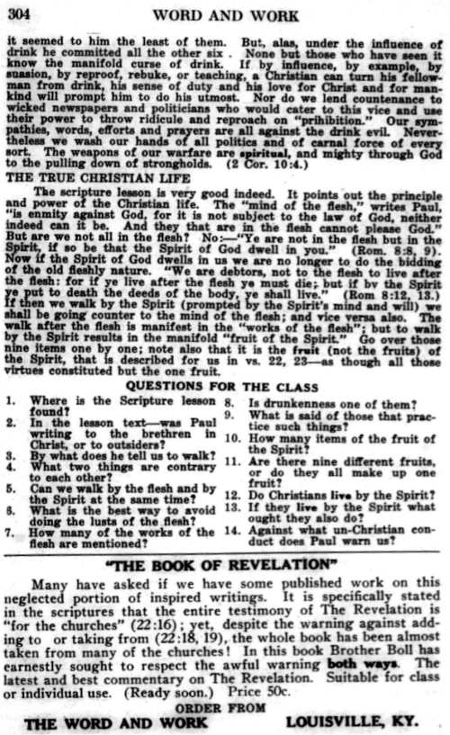 Word and Work, Vol. 23, No. 10, October 1930, p. 304