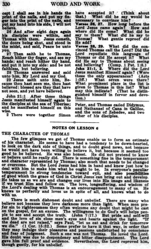 Word and Work, Vol. 23, No. 11, November 1930, p. 330