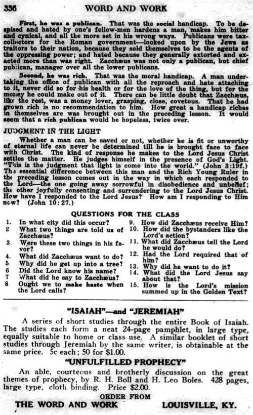 Word and Work, Vol. 23, No. 11, November 1930, p. 336