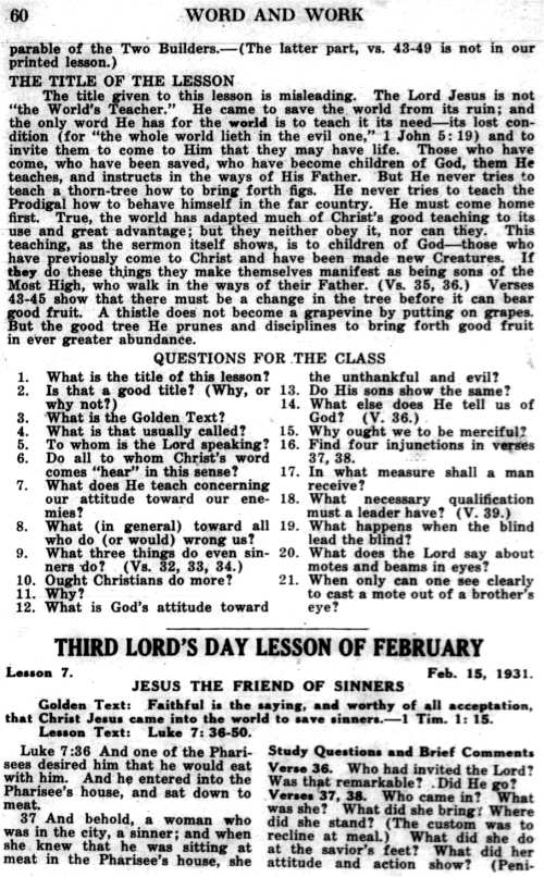 Word and Work, Vol. 24, No. 2, February 1931, p. 60