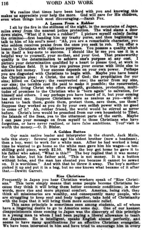 Word and Work, Vol. 24, No. 4, April 1931, p. 116