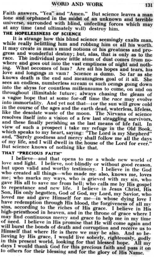 Word and Work, Vol. 24, No. 5, May 1931, p. 131