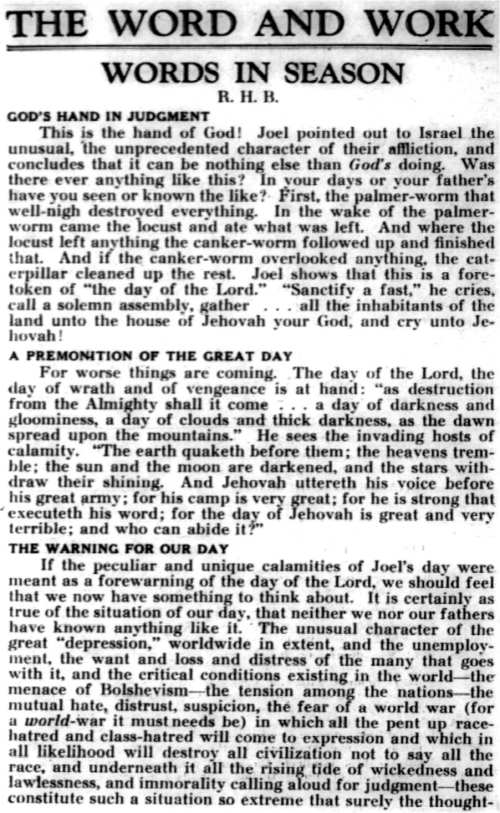 Word and Work, Vol. 24, No. 10, October 1931, p. 249