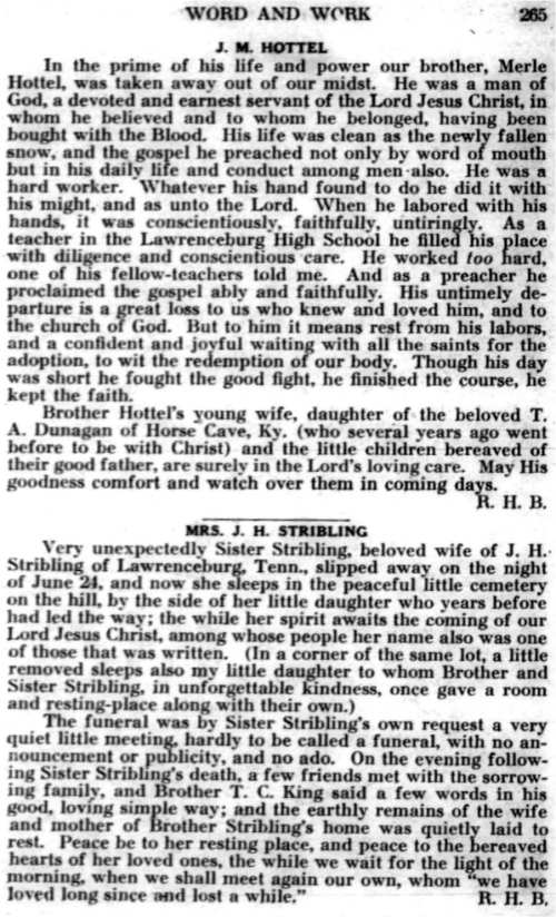 Word and Work, Vol. 24, No. 10, October 1931, p. 265