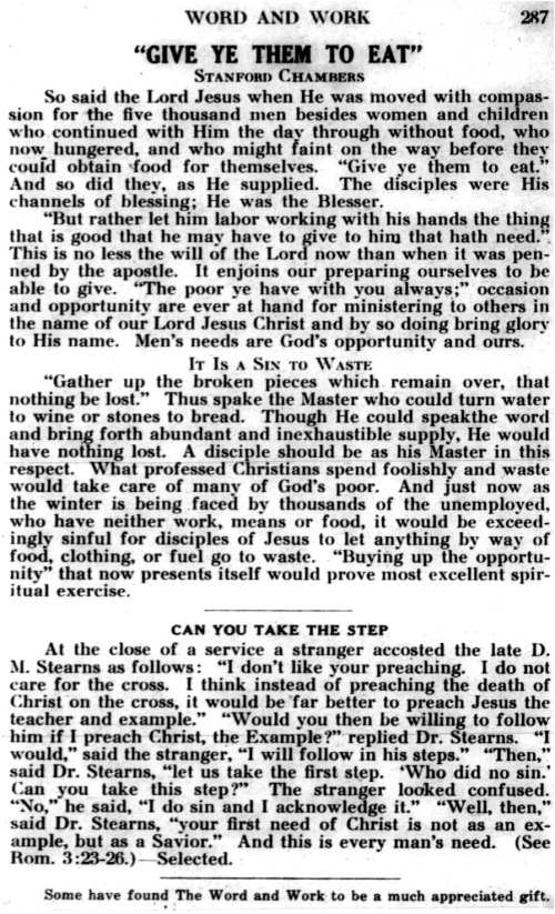 Word and Work, Vol. 24, No. 11, November 1931, p. 287