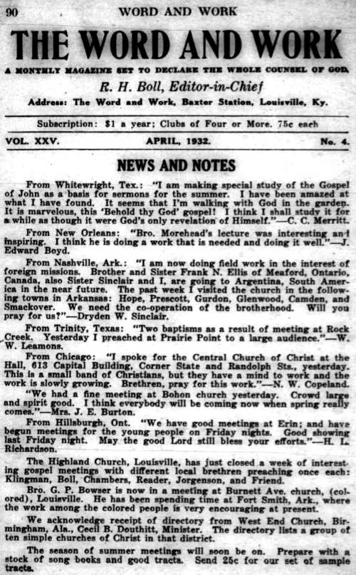 Word and Work, Vol. 25, No. 4, April 1932, p. 90