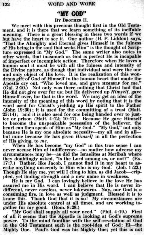 Word and Work, Vol. 25, No. 5, May 1932, p. 122