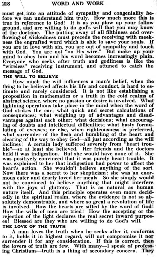 Word and Work, Vol. 25, No. 9, September 1932, p. 218