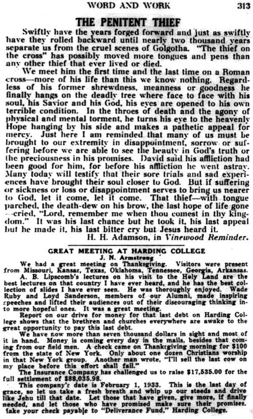 Word and Work, Vol. 25, No. 12, December 1932, p. 313