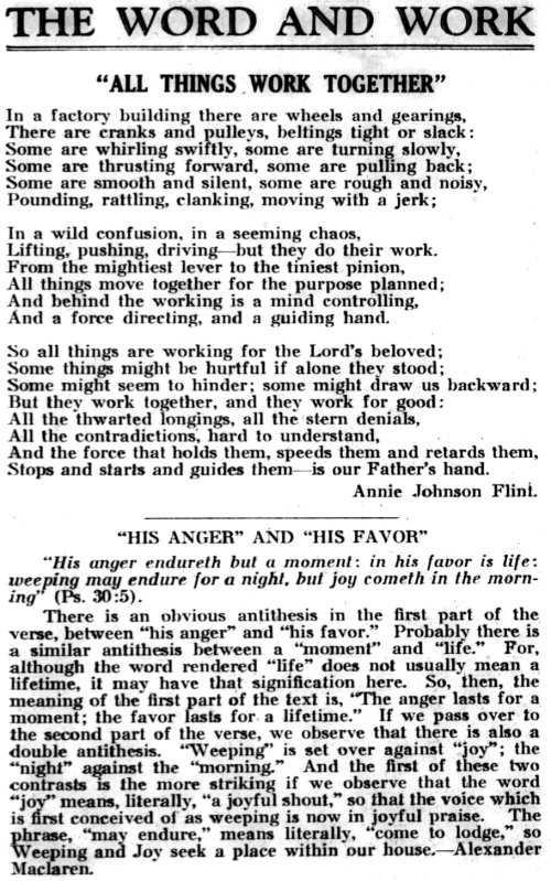 Word and Work, Vol. 26, No. 3, March 1933, p. 49