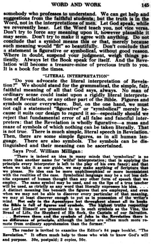 Word and Work, Vol. 26, No. 8, August 1933, p. 145