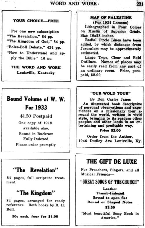 Word and Work, Vol. 26, No. 12, December 1933, p. 231