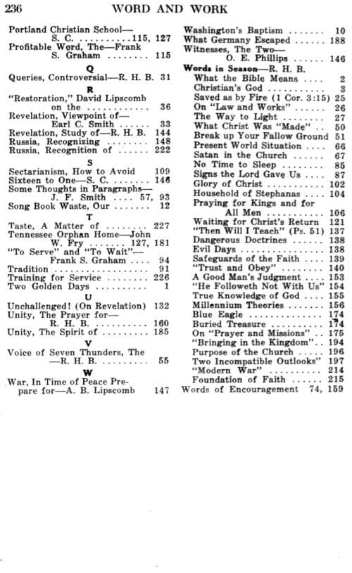 Word and Work, Vol. 26, No. 12, December 1933, p. 236