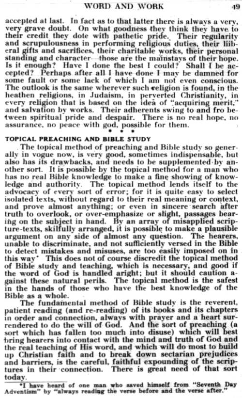 Word and Work, Vol. 27, No. 3, March 1934, p. 49