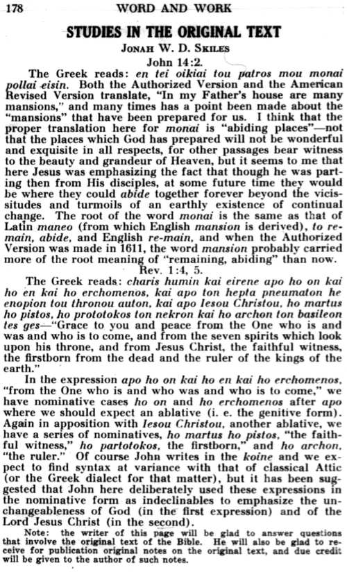 Word and Work, Vol. 28, No. 9, September 1934, p. 178