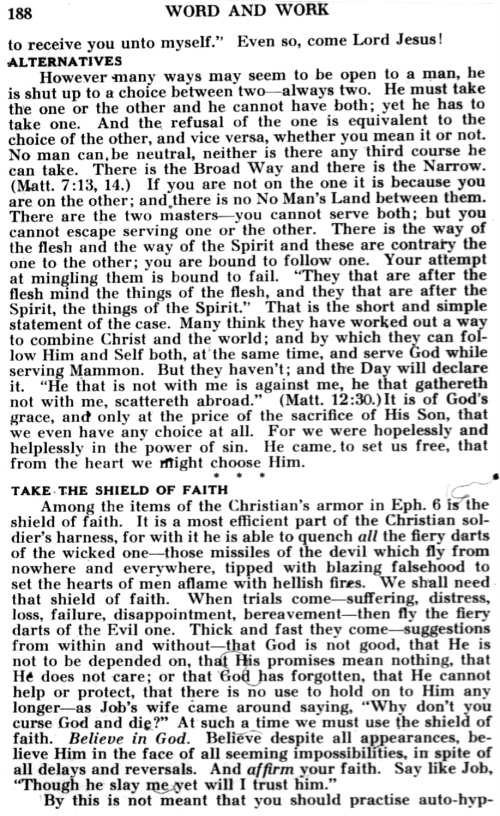 Word and Work, Vol. 28, No. 10, October 1934, p. 188