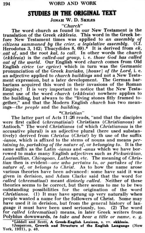 Word and Work, Vol. 28, No. 10, October 1934, p. 194