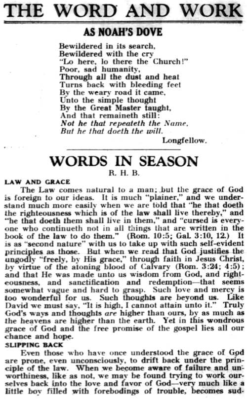 Word and Work, Vol. 28, No. 11, November 1934, p. 205