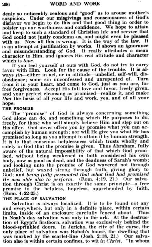 Word and Work, Vol. 28, No. 11, November 1934, p. 206