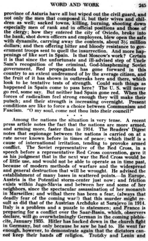 Word and Work, Vol. 28, No. 12, December 1934, p. 245