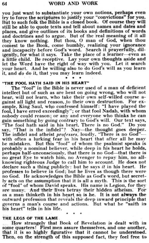 Word and Work, Vol. 29, No. 4, April 1935, p. 64