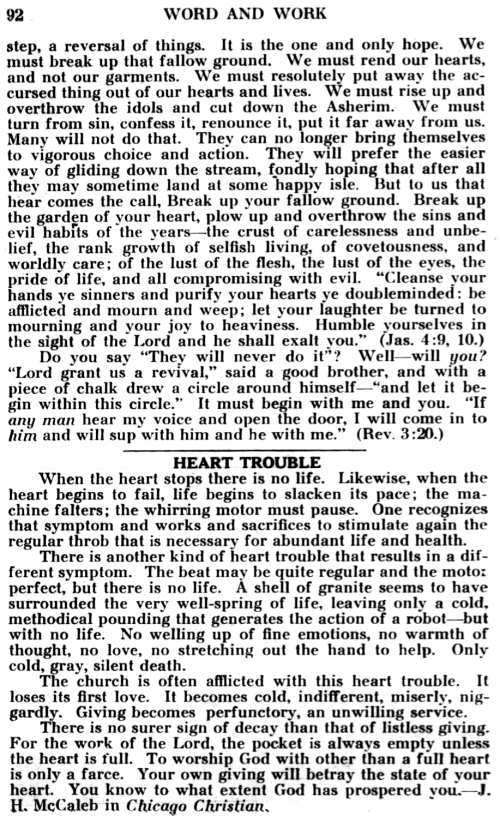 Word and Work, Vol. 29, No. 5, May 1935, p. 92