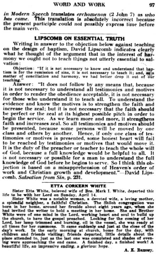 Word and Work, Vol. 29, No. 5, May 1935, p. 97