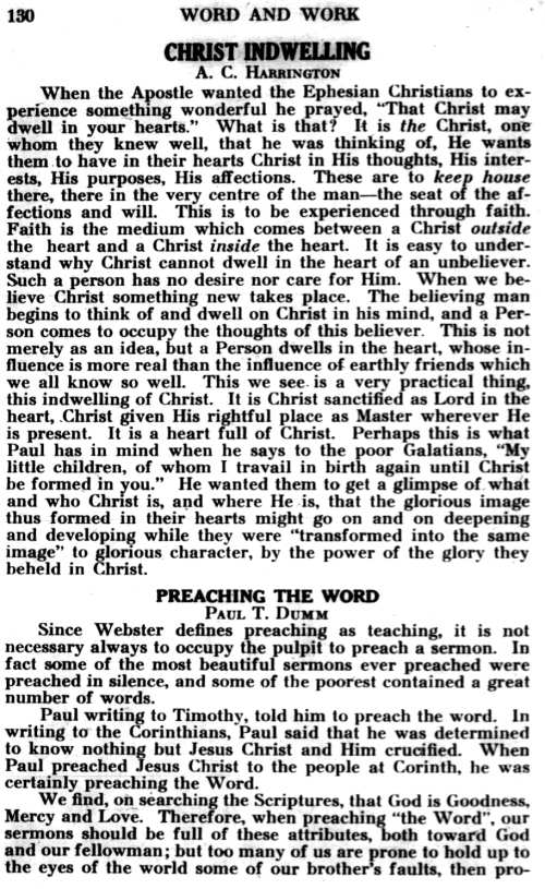 Word and Work, Vol. 29, No. 7, July 1935, p. 130