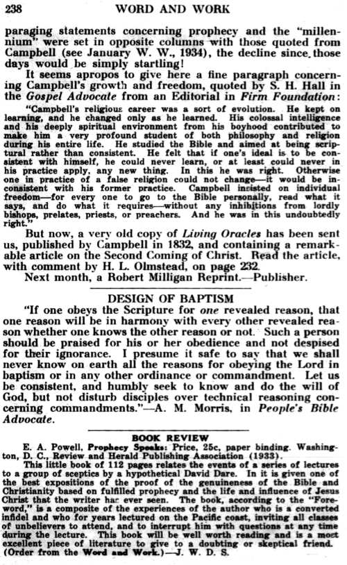 Word and Work, Vol. 29, No. 12, December 1935, p. 238