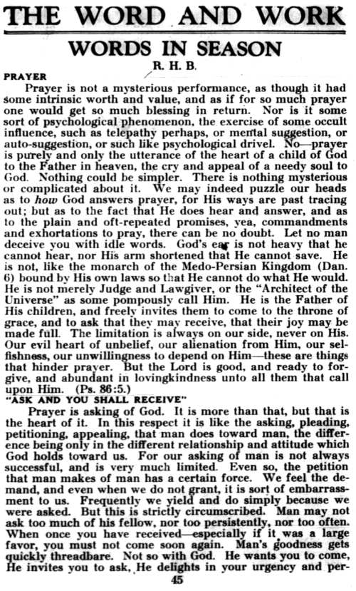 Word and Work, Vol. 30, No. 3, March 1936, p. 45