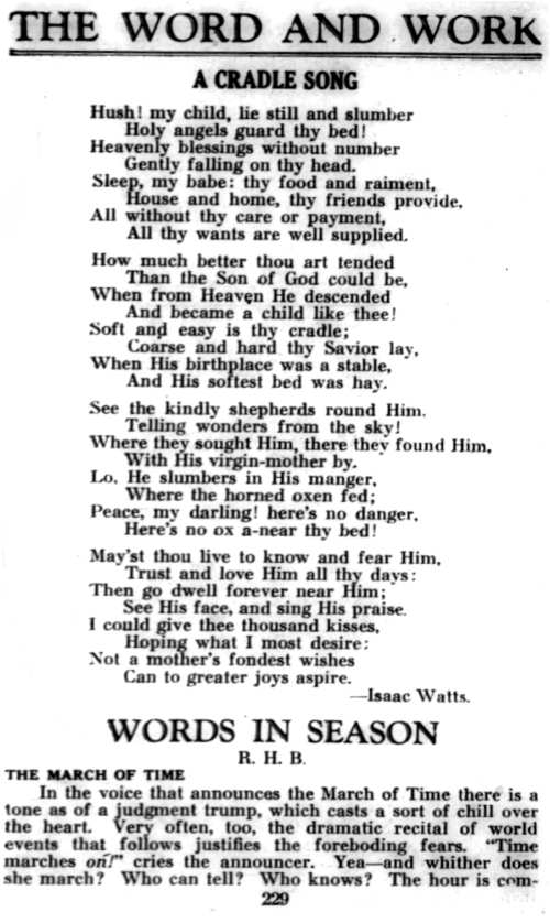 Word and Work, Vol. 30, No. 12, December 1936, p. 229