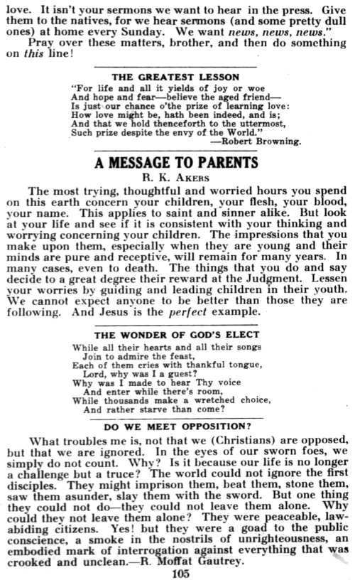 Word and Work, Vol. 31, No. 5, May 1937, p. 105